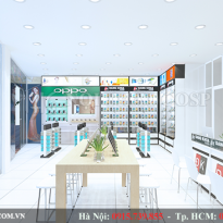 Thiết kế cửa hàng điện thoại Đăng Khoa Mobile - Quảng Ninh